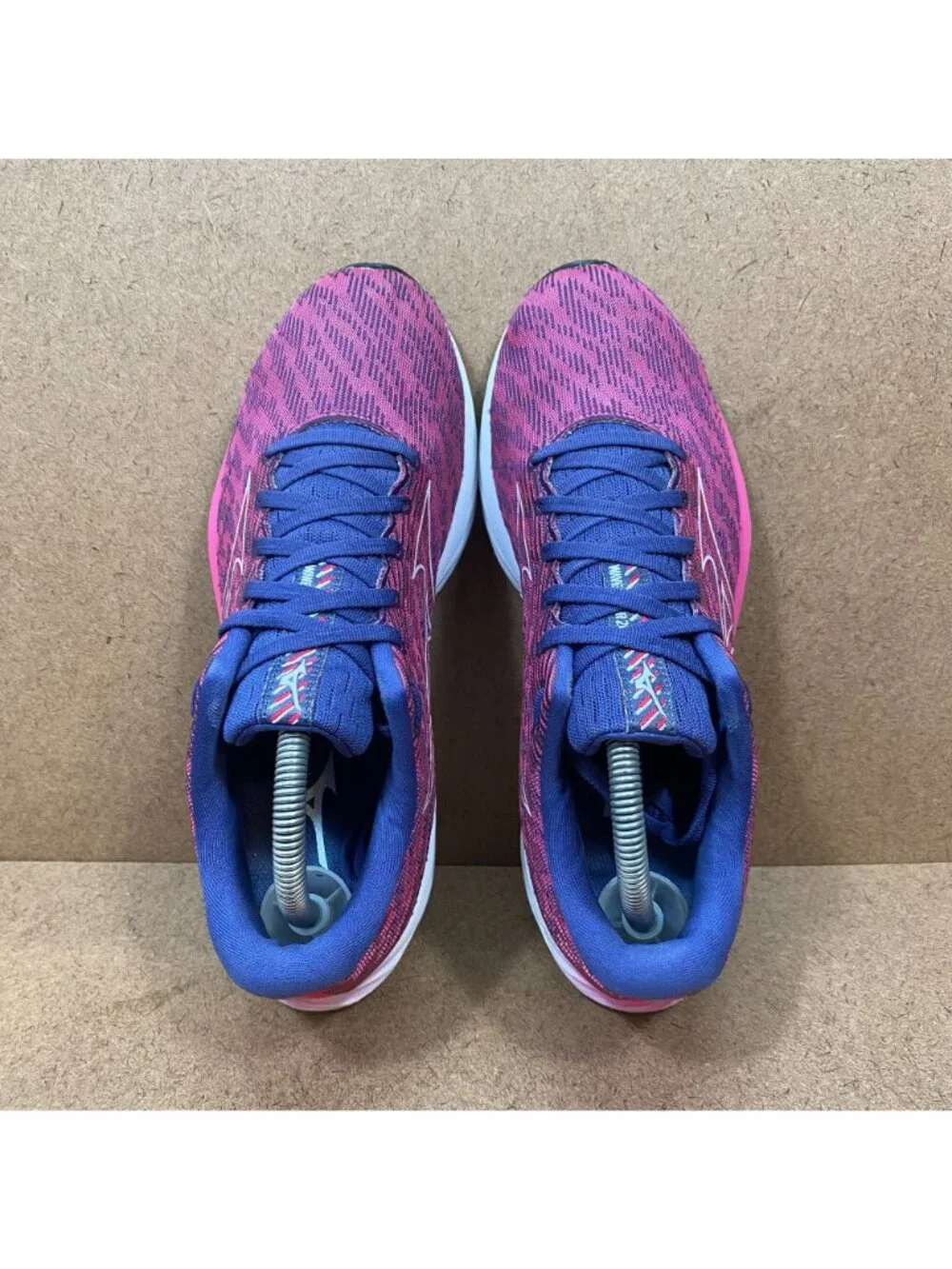 Mizuno Wave Rider 26 Womens Running Shoes Fuchsia/Halogen Blue Size 9.5 Athletic